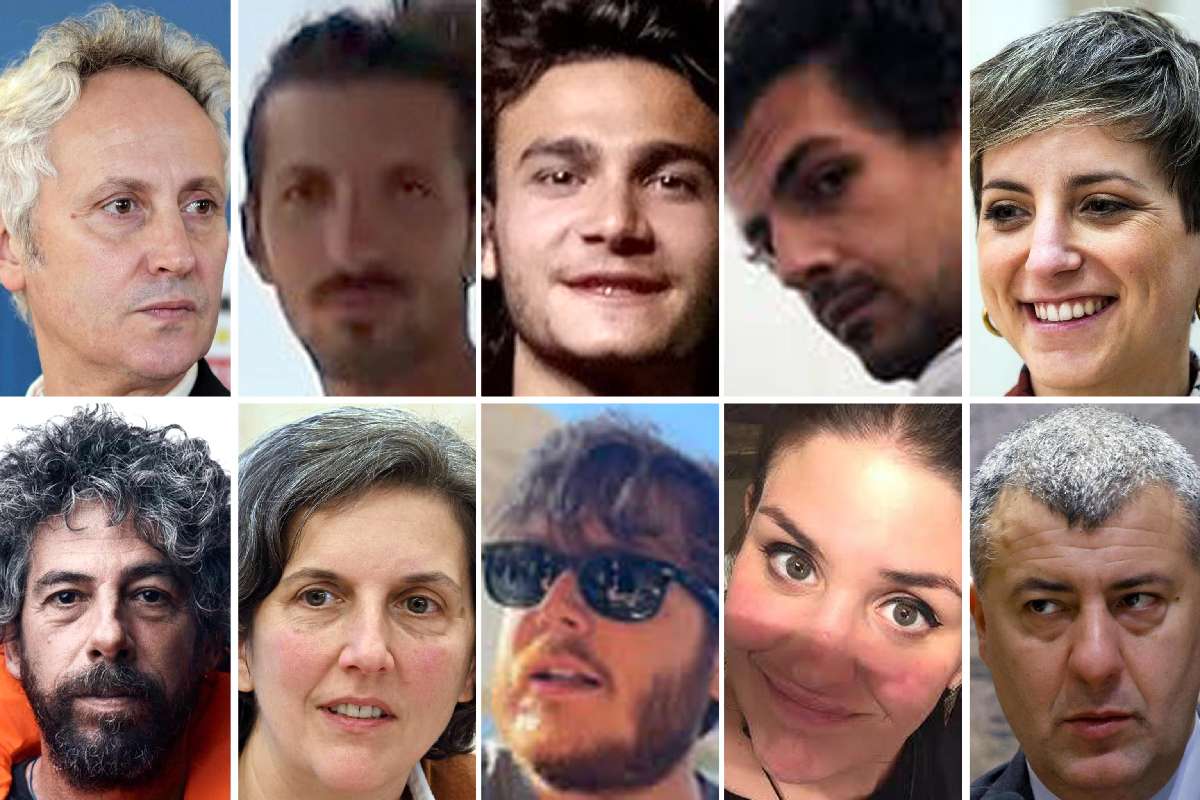 Alcuni degli italiani fermati sulla Global Sumud Flotilla