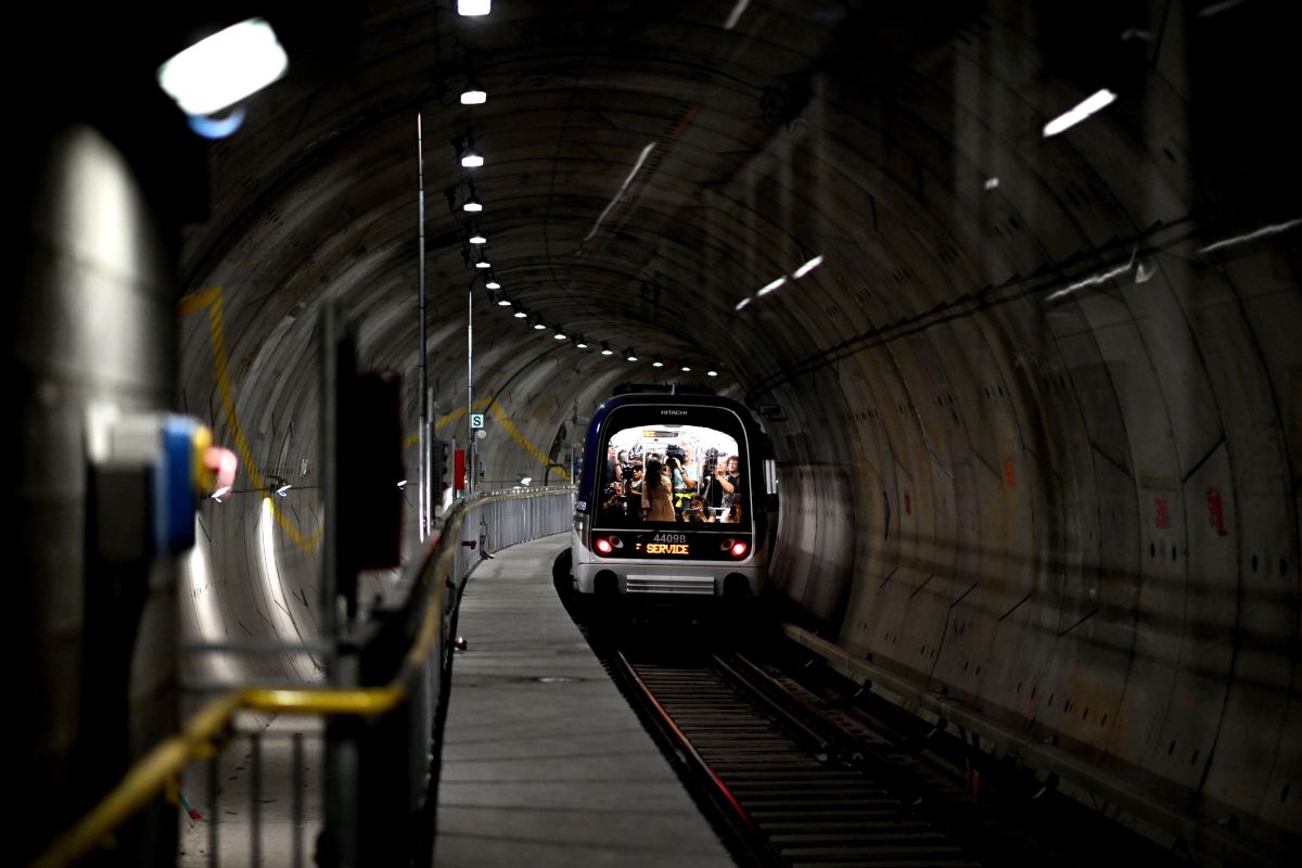 La linea M4 della metropolitana di Milano