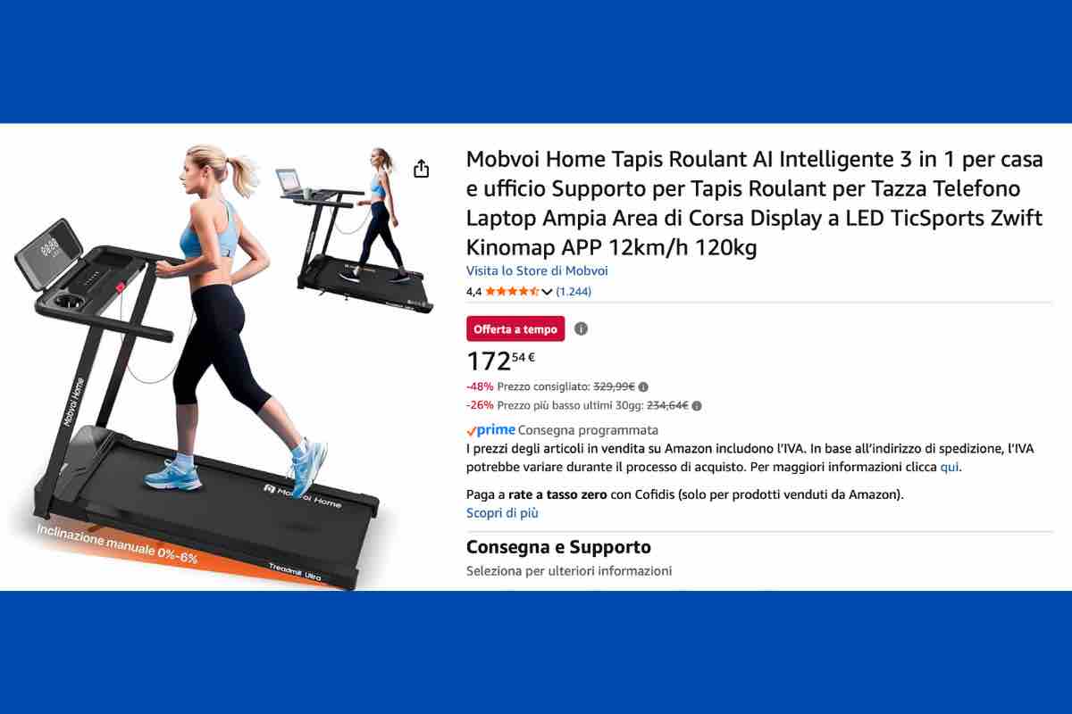 Mobvoi Home Tapis Roulant AI Intelligente 3 in 1