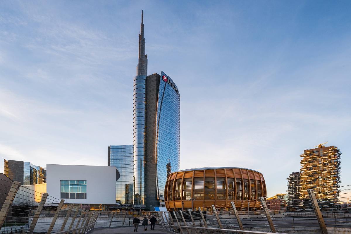 Piazza Gae Aulenti a Milano