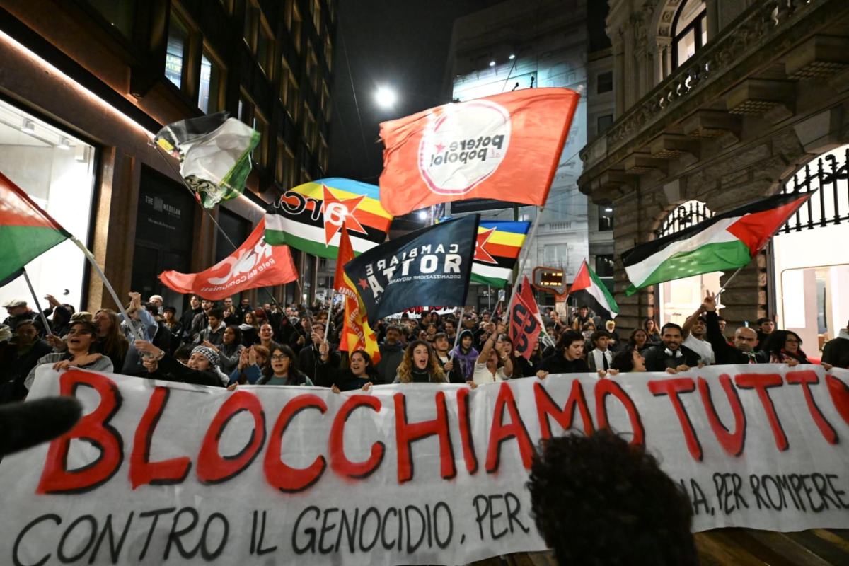 Una manifestazione per Gaza a Milano
